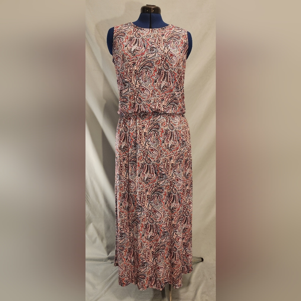 Talbot's Paisley Knit Maxi Dress